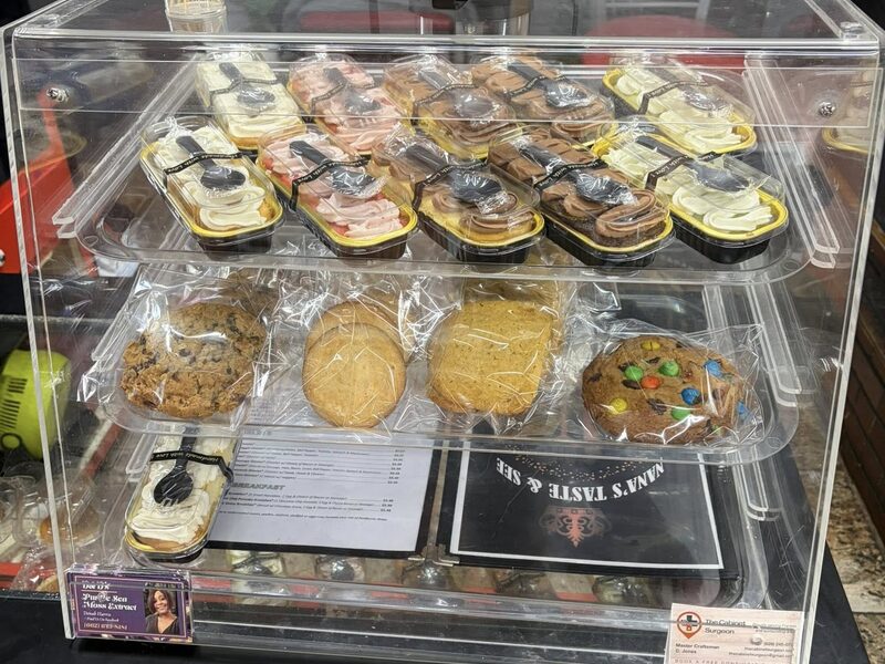 Grab-and-go homemade desserts and sweets in the display case